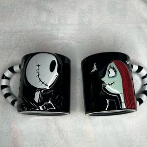 The Nightmare Before Christmas 16oz Mug Set of 2 Jack and Sally